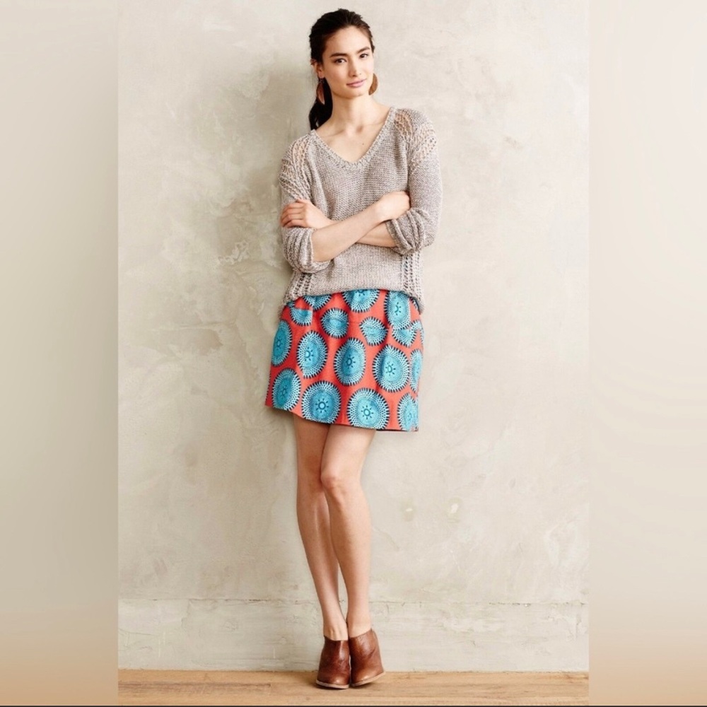 Anthro Yoana Baraschi Tisza printed skirt | 12P